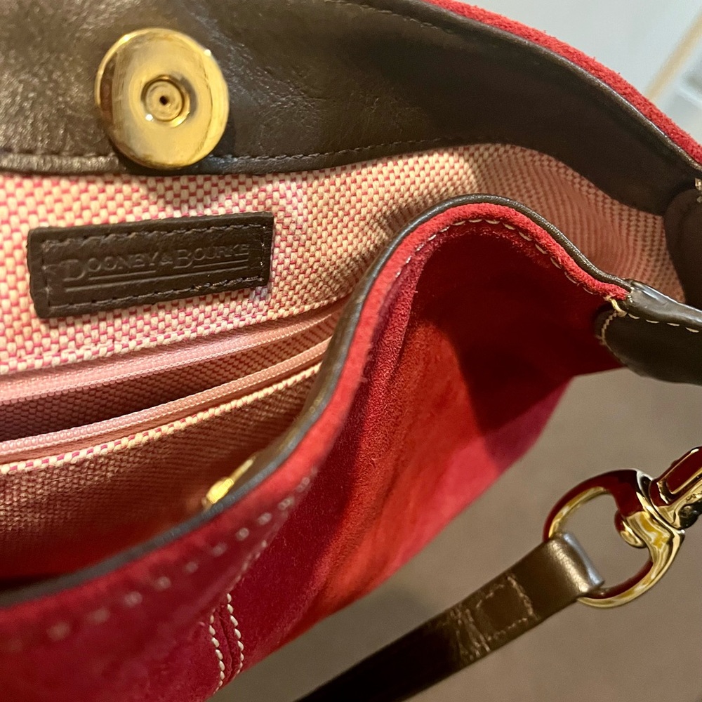 Dooney & Bourke red suede bag - Picture 15 of 16